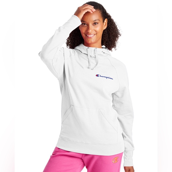 Champion Tops - New - Champion Powerblend Logo Left Chest Hoodie